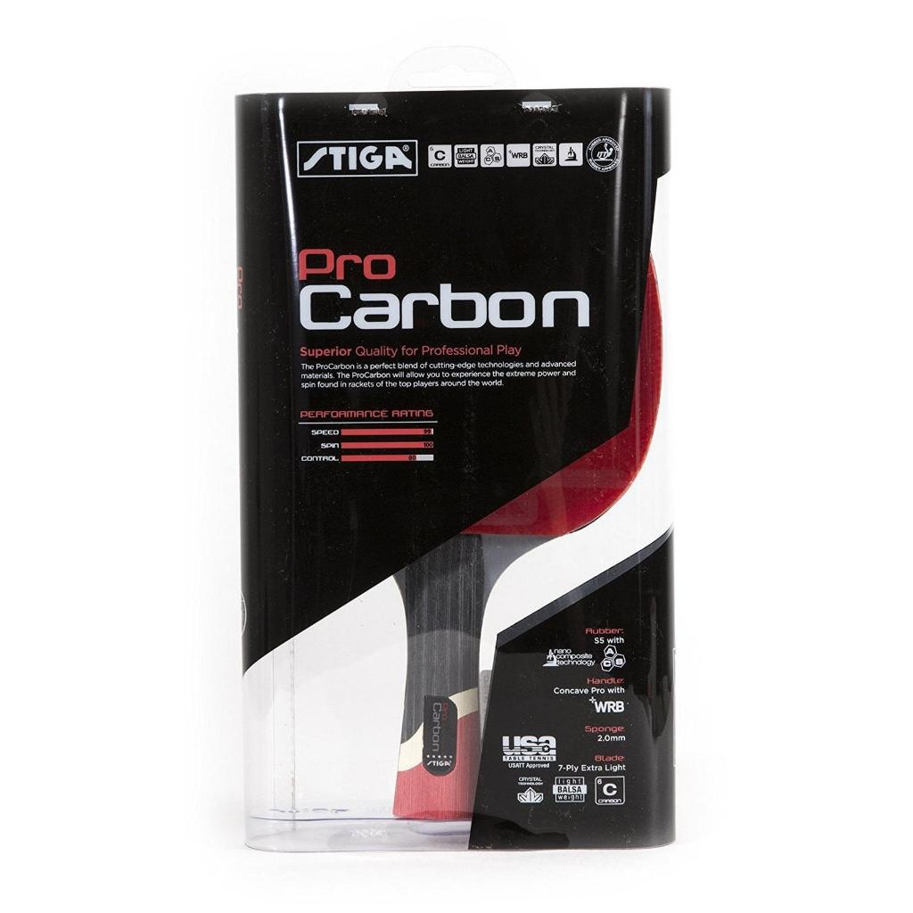 Jual STIGA Pro Carbon Table Tennis Racket (Raket Tenis Meja) | Shopee ...