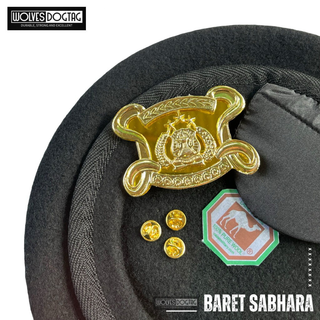 Jual Baret sabhara / baret korps sabhara / baret camel / baret hitam ...