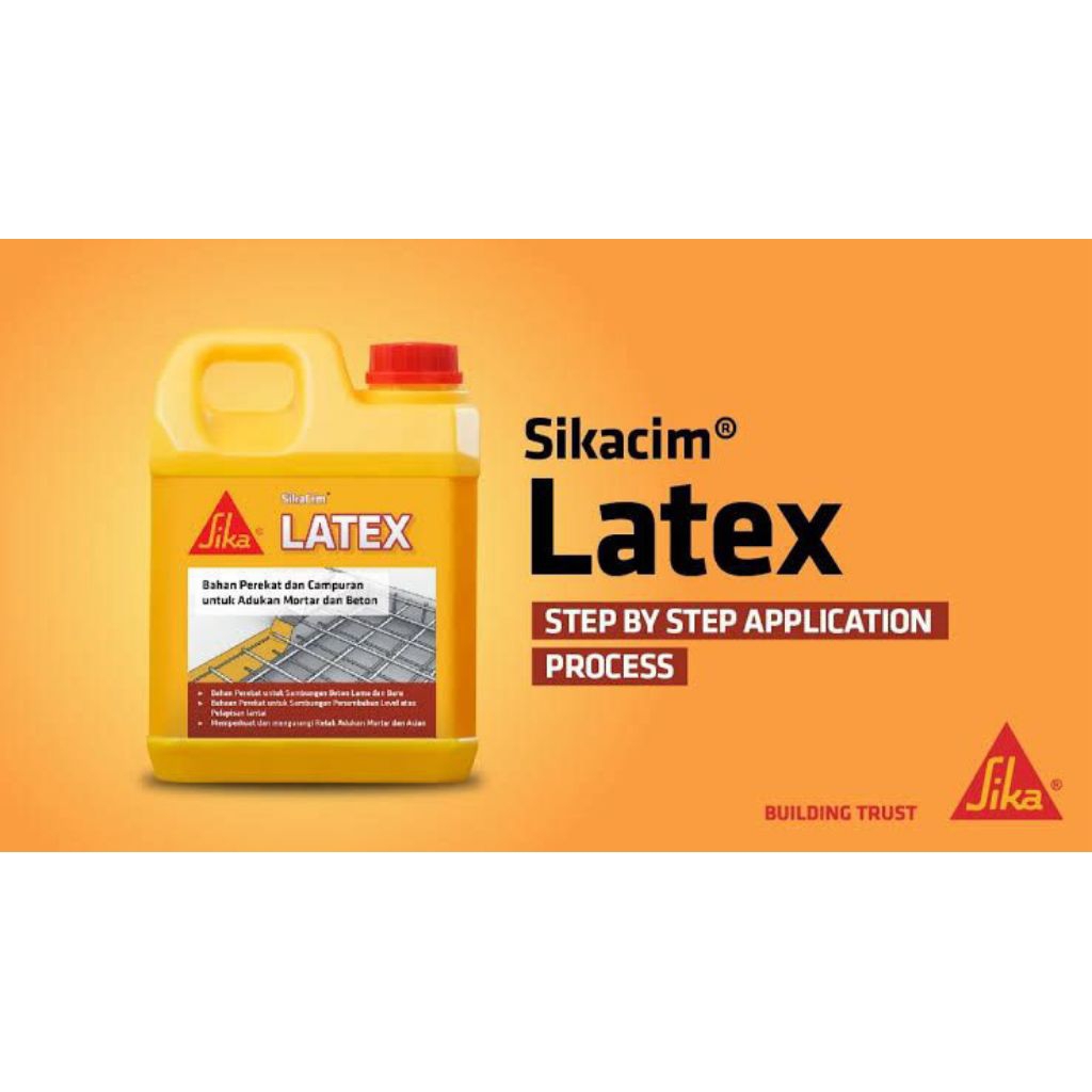 Jual SIKA SIKACIM LATEX ADDITIVE PEREKAT CAMPURAN BETON MORTAR 900ML ...