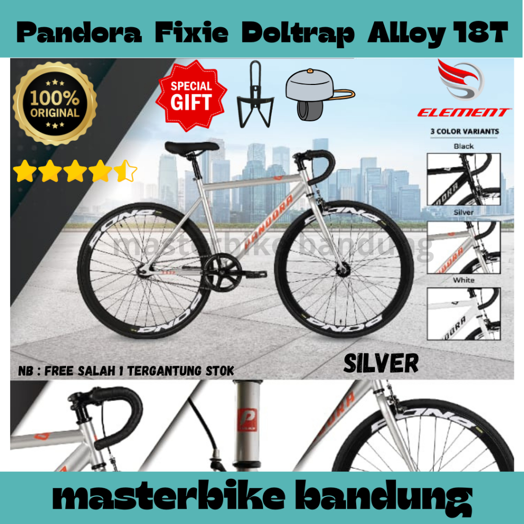Jual Sepeda Fixie Element Original TORONTO FX PANDORA AR 1Sp DOLTRAP ...