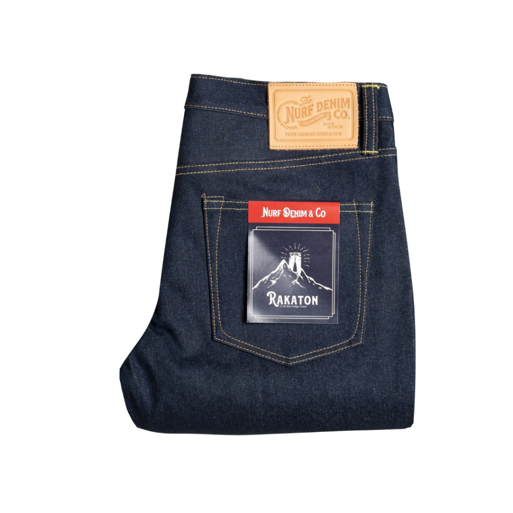 Jual Nurf Denim RAKATON 15 oz Deep Indigo Slim Straight