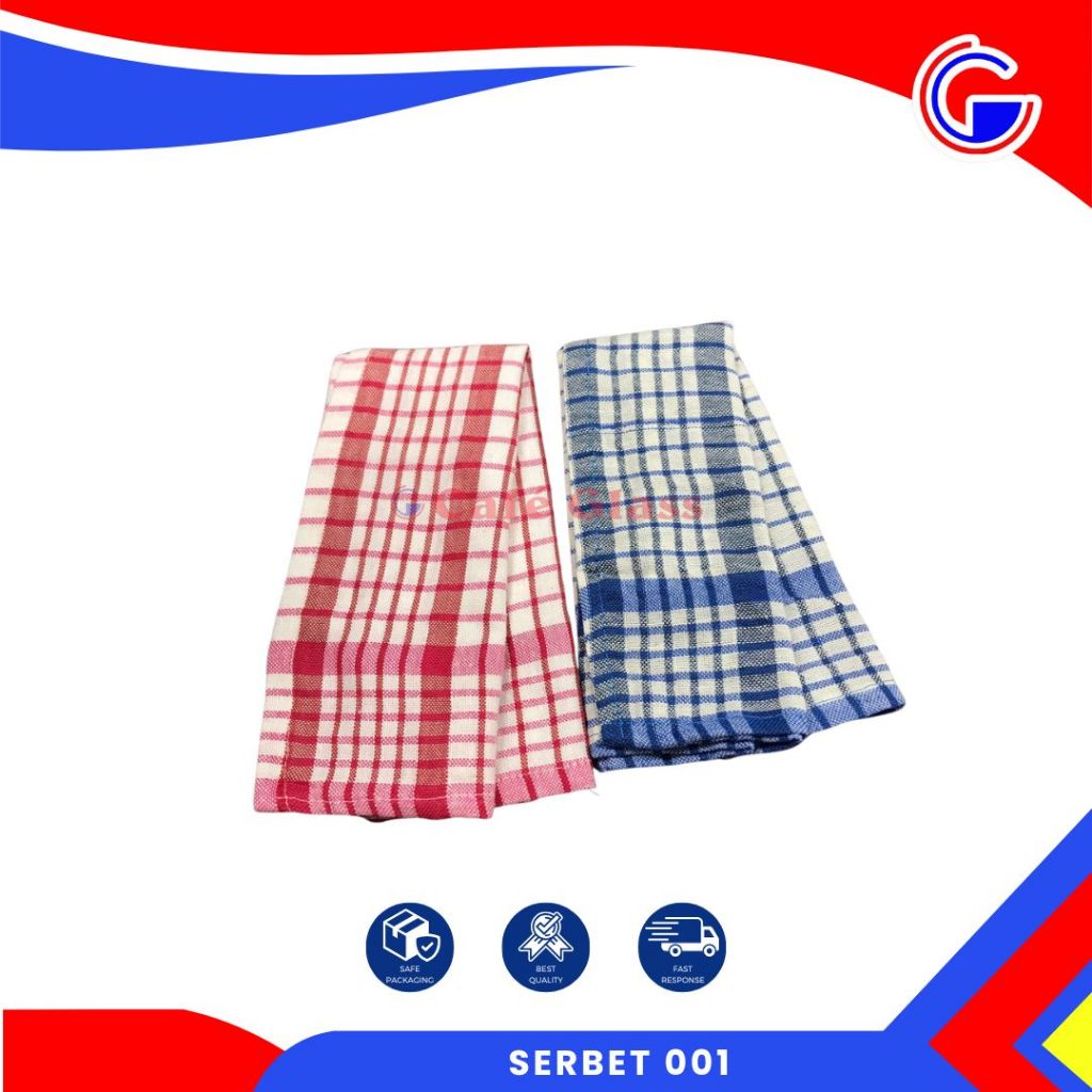 Serbet Dapur Kotak-Kotak I Serbet Dapur Murah I Lap Dapur Serbaguna I Serbet 001