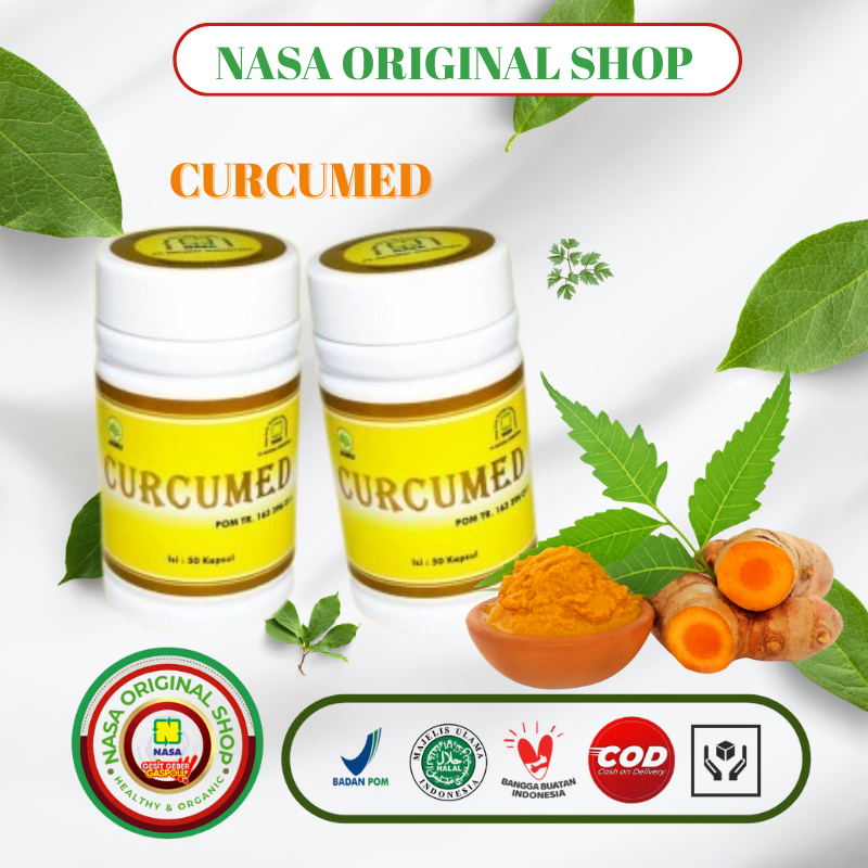 Jual Curcumed NASA Suplemen Herbal Anti Kanker Kista Tumor 50 Kapsul ...