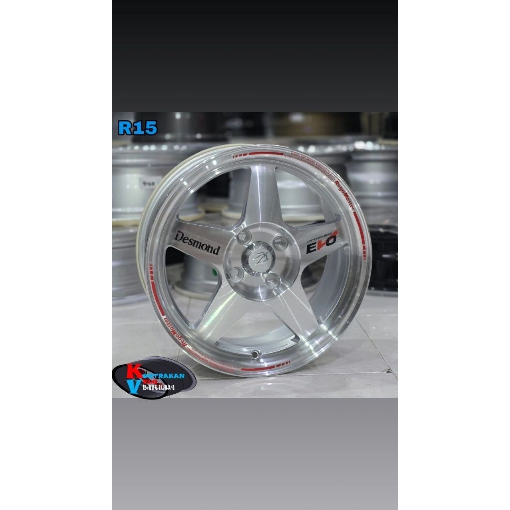 Jual Velg Desmond EVO R15 Polish ( AGYA AYLA CALYA SIGRA JAZZ YARIS ...