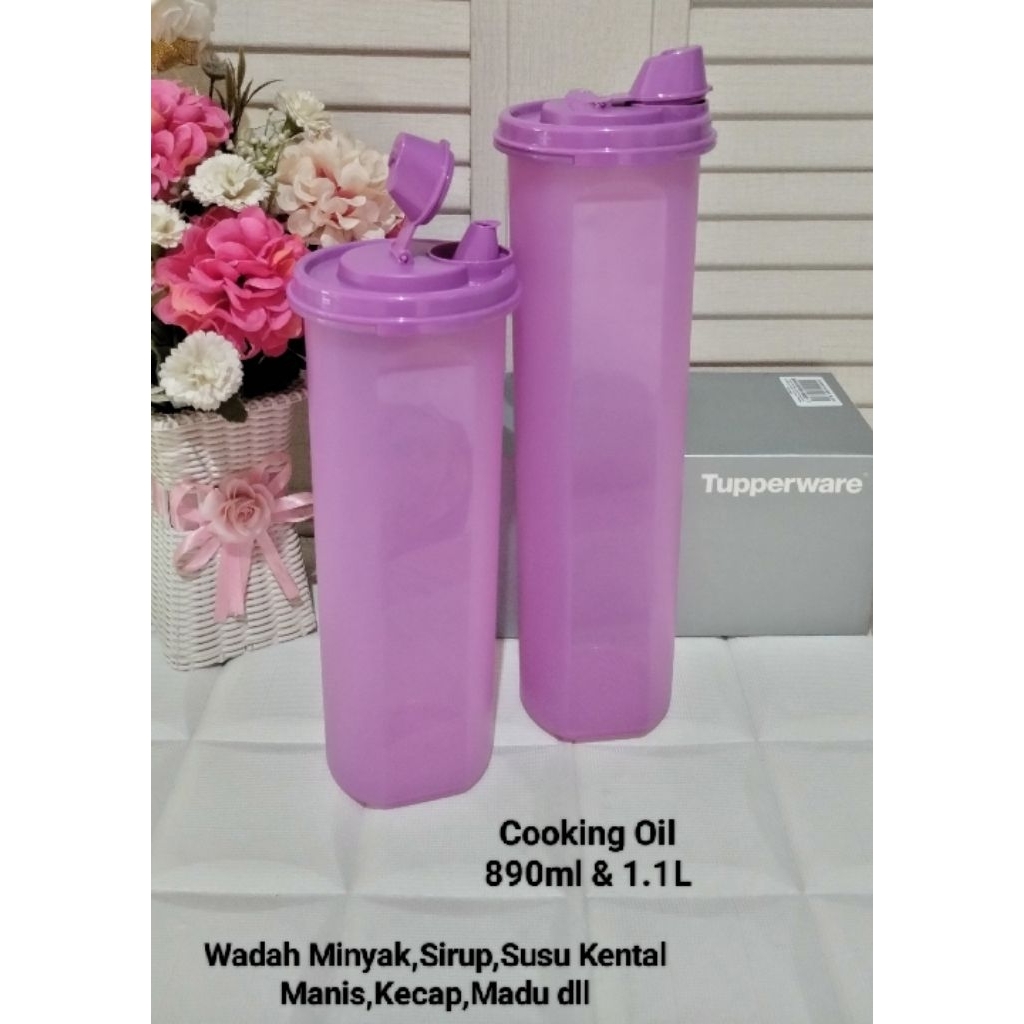 Jual Cooking Oil/Ezy Pour/CCO/Tupperware pink/botol pink/cooking oil ...