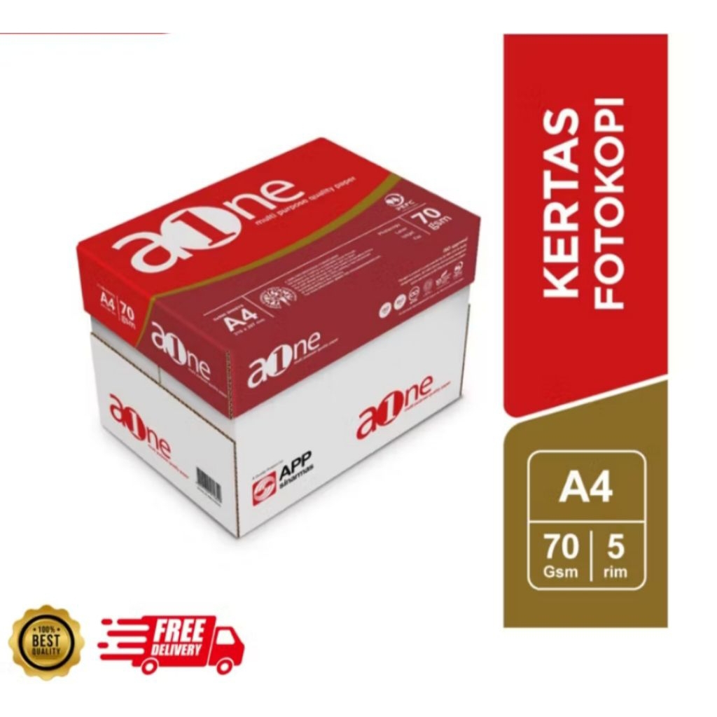 Jual Kertas HVS A4 70 gram AOne isi 5 Rim | Shopee Indonesia
