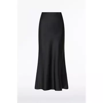 Rok Satin A Line Premium Anggun Mewah Flowy Look Korean SIZE S XXXL