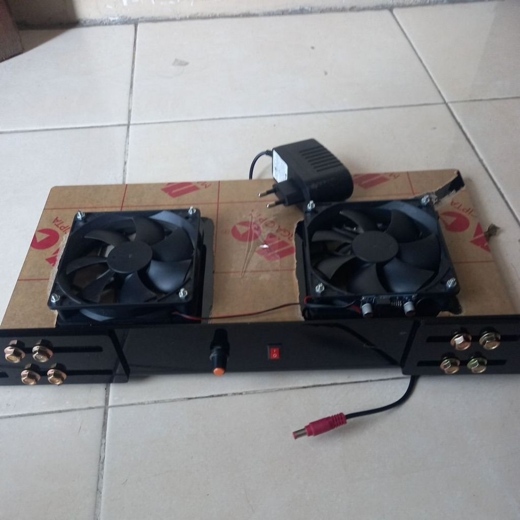 Jual kipas pendingin rack server 1U dengan 2 fan 12cm silent fan ...