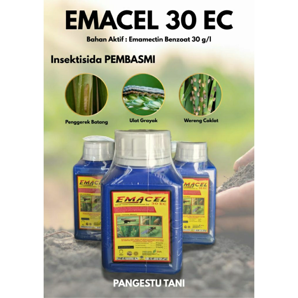 Jual EMACEL 30EC Insektisida pembasmi ULAT, WERENG - 100 ML | Shopee ...