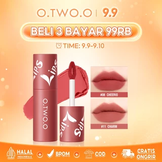 O.TWO.O Lip Cream Dual-use Lip Clay High Pigmented Long Lasting Not Dry Concealing Lip Lines 12Colors