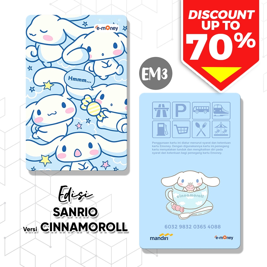 Jual Emoney Sanrio Ver CINNAMOROLL / Tap Cash Flazz Brizzi Tapcash ...