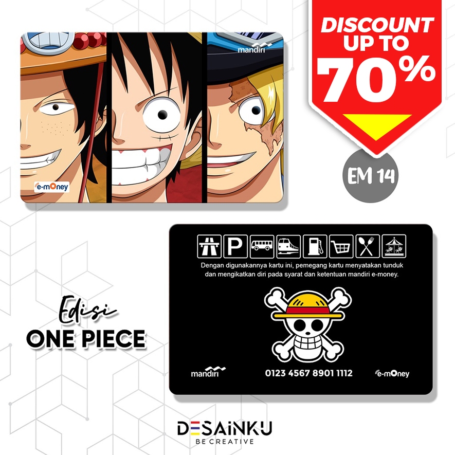 Jual Emoney One Piece Edition / Emoney Anime / E-TOLL TAPCASH TAP CASH ...