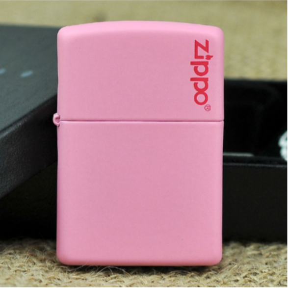 Jual Korek Api Minyak Pink Matte Logo Atas Premium Unik Plus Box ...