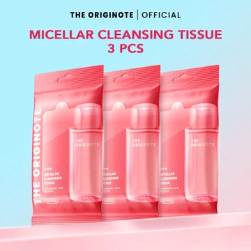 The Originote Micellar Cleansing Tissue 10 Sheets Cleansing Tissue Makeup Remover Wipes Tisu