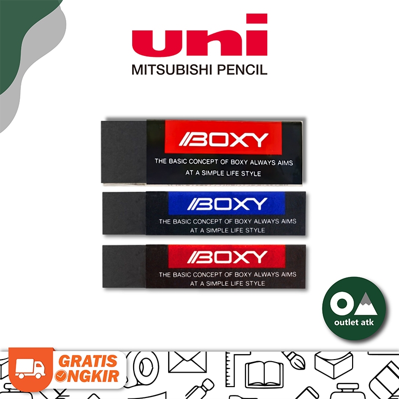 Jual Boxy Eraser Black Small EP-60BX Penghapus Hitam Super Bersih Asli ...
