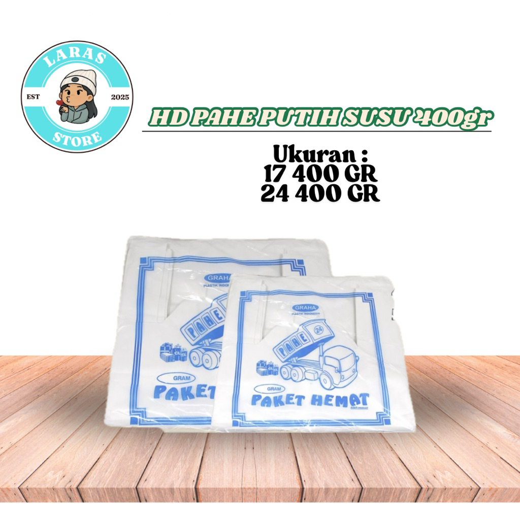 Jual PLASTIK HD PAHE PUTIH SUSU 17&24 400GR | Shopee Indonesia