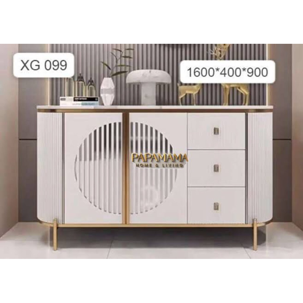 Jual Buffet Konsul Import MDF - Konsul Type XG099 White Granit List ...