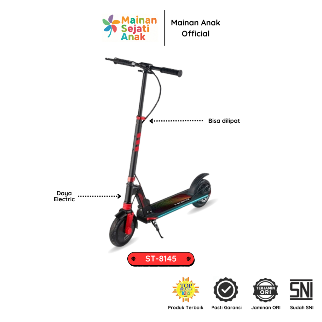 Jual Skuter Lipat Listrik Remaja dan Dewasa Rechargeable Exotic ST-8145 ...