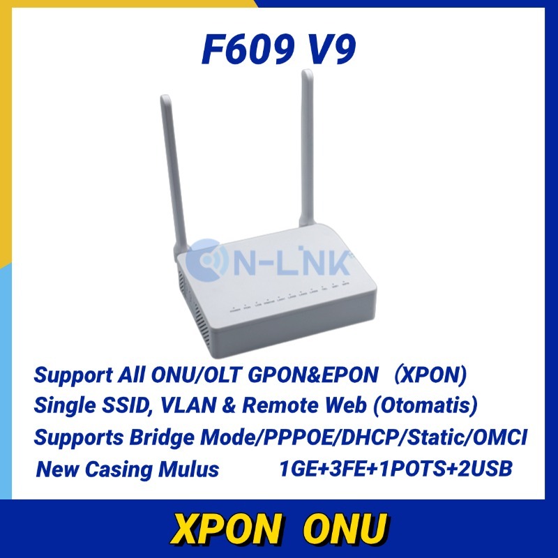 Jual Modem F609 V9 ONT ONU GPON EPON XPON Support OMCI Router Baru ...