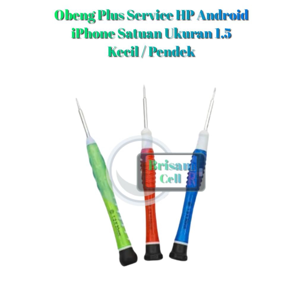 Jual Obeng Plus Service HP Android iPh Satuan Ukuran 1.5 Kecil / Pendek ...