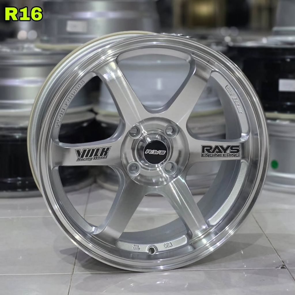 Jual velg mobil r16 pcd 4x100 VOLKRAYS TE37 FLOW FORMING ET 42 velg ...