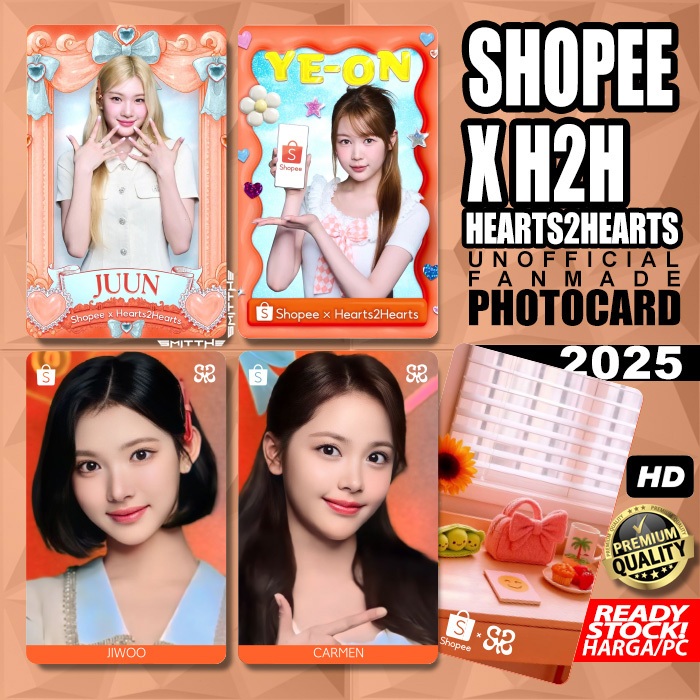 hearts2hearts h2h kpopmerch SHOPEE トレカ Jual Photocard Hearts2hearts x Shopee Special Edition H2H 2025
