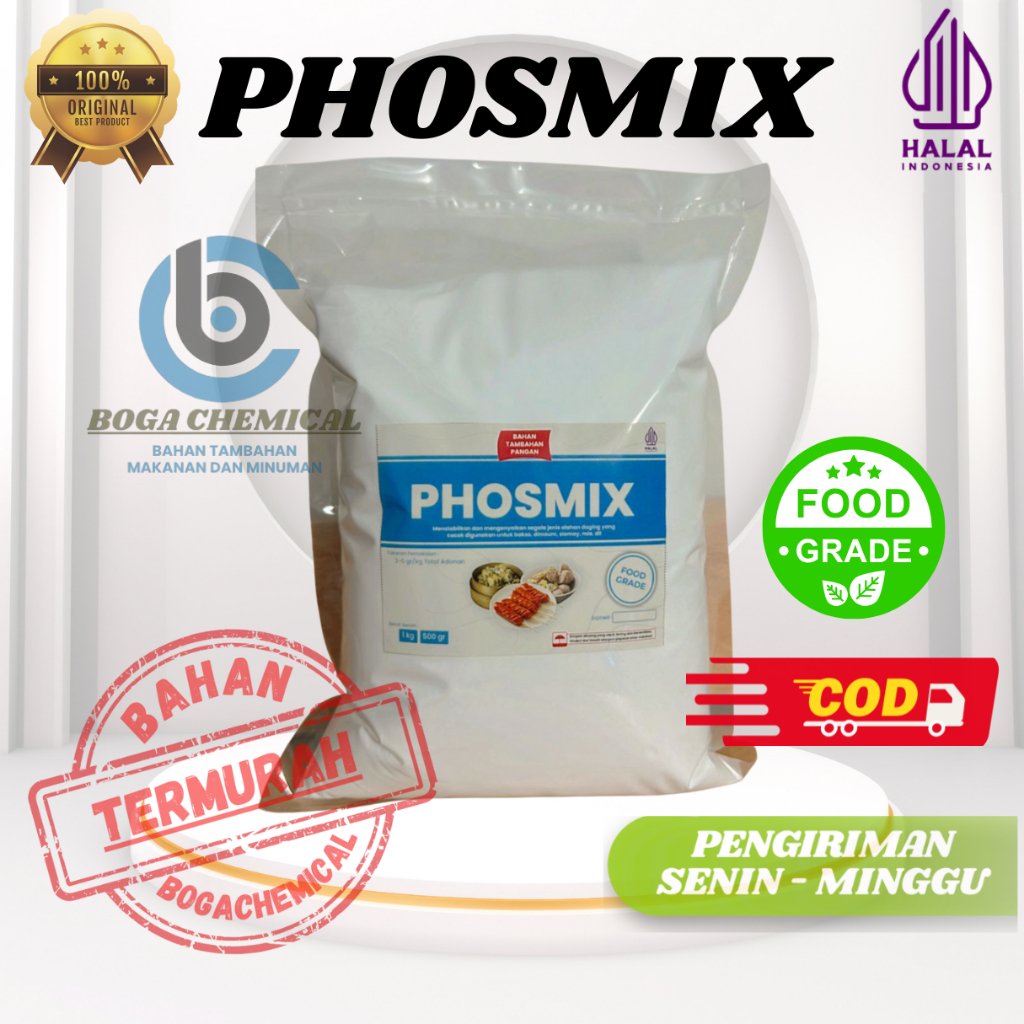 Jual #500gr# PHOSMIX – Pengenyal // Pengikat air// Penstabil Bakso ...