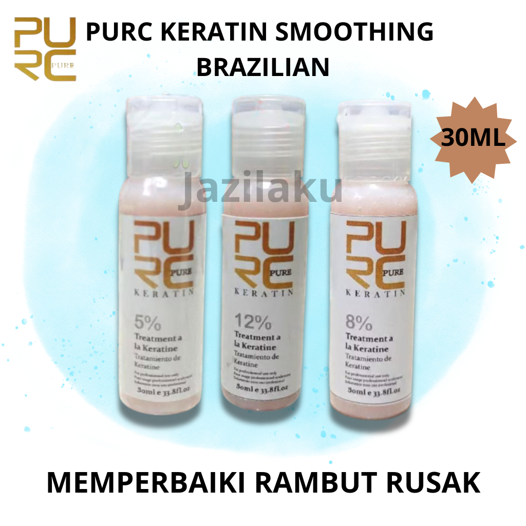 Jual PURC Keratin Treatment 5% 8% 12% Pelurus Rambut Perawatan Rambut ...