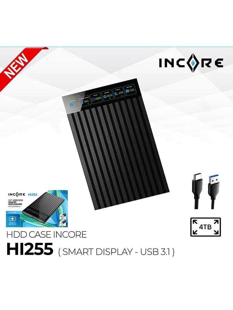 Jual CASING HARDISK 2.5 DISPLAY INCORE HI255 | Shopee Indonesia