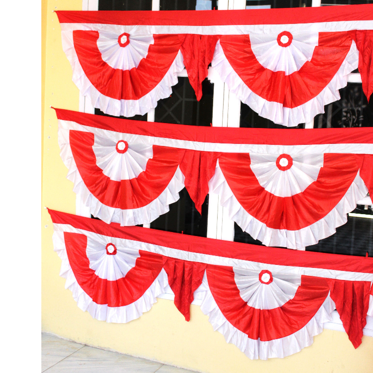 Jual BENDERA BEGRON BULAT 5 GELOMBANG Panjang 4 Meter | Shopee Indonesia