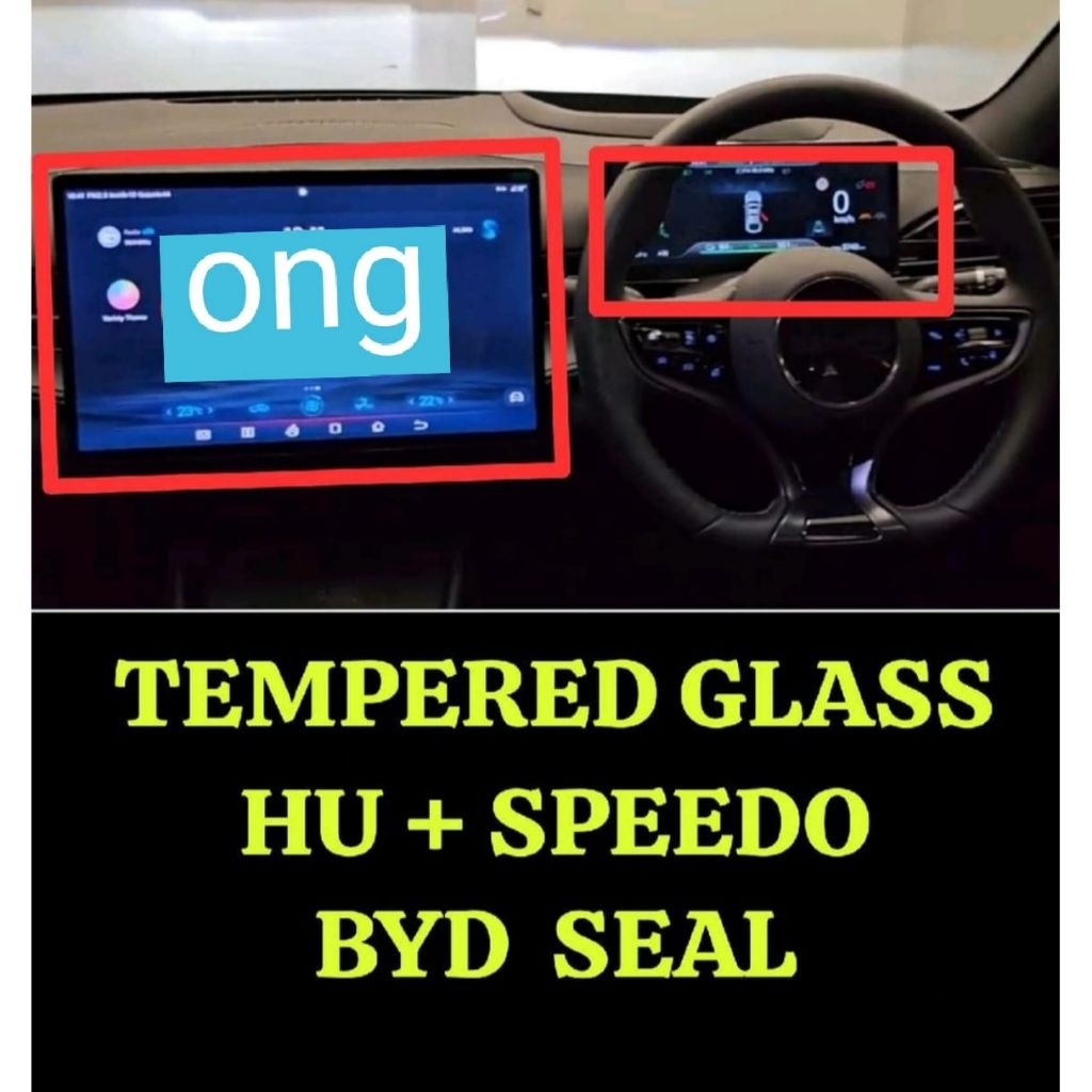 Jual anti gores tempered glass head unit speedometer BYD seal premium ...