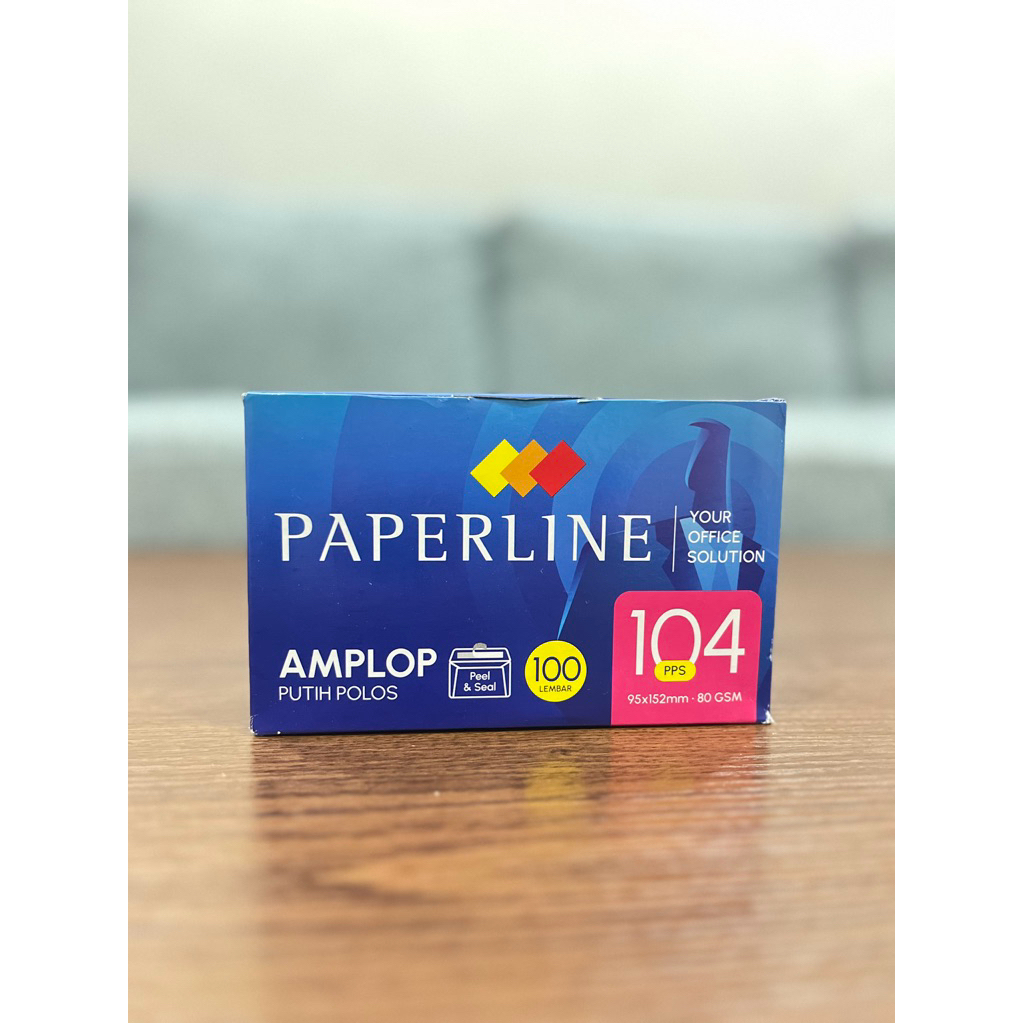 Jual Amplop plain putih polos merk PAPERLINE 104 PPS | Shopee Indonesia