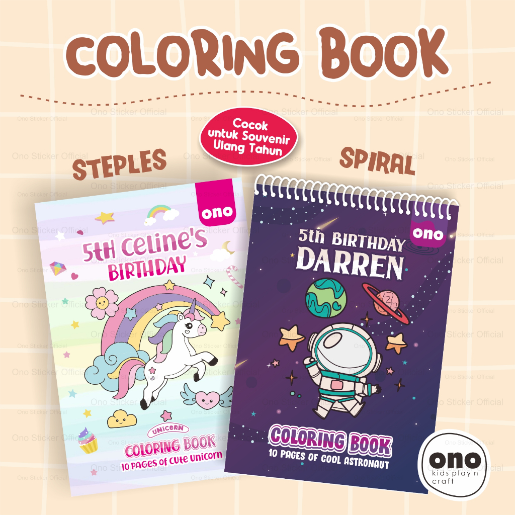 Jual Coloring Book Activity Book | Souvenir Ultah Anak Hampers | Buku ...