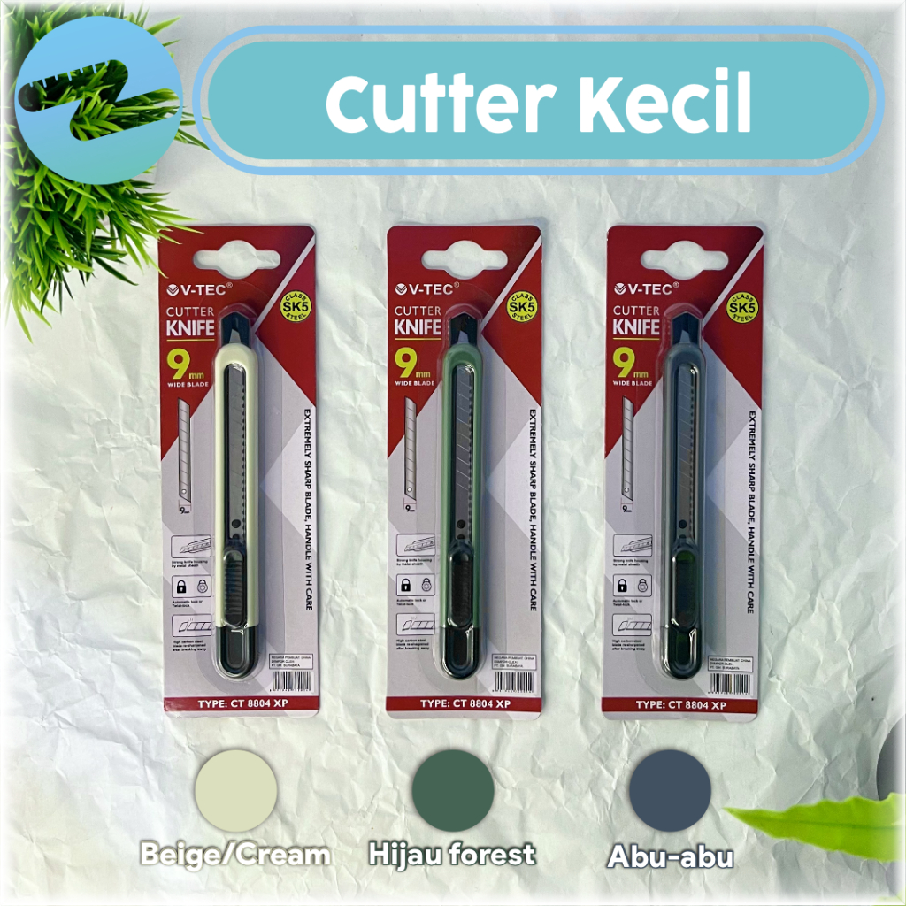 Jual Cutter Kecil V-TEC 9mm – Praktis & Tajam | Shopee Indonesia