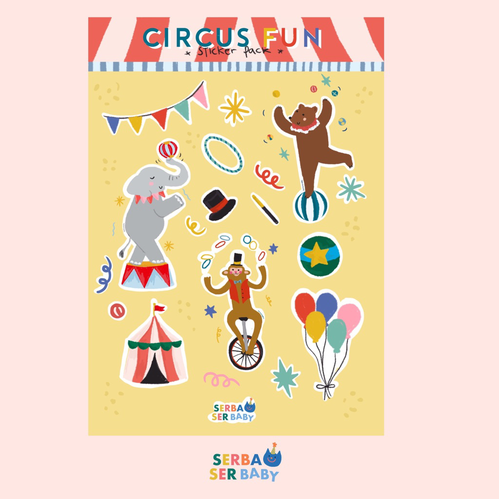 Jual Circus Fun Sticker Pack | Shopee Indonesia