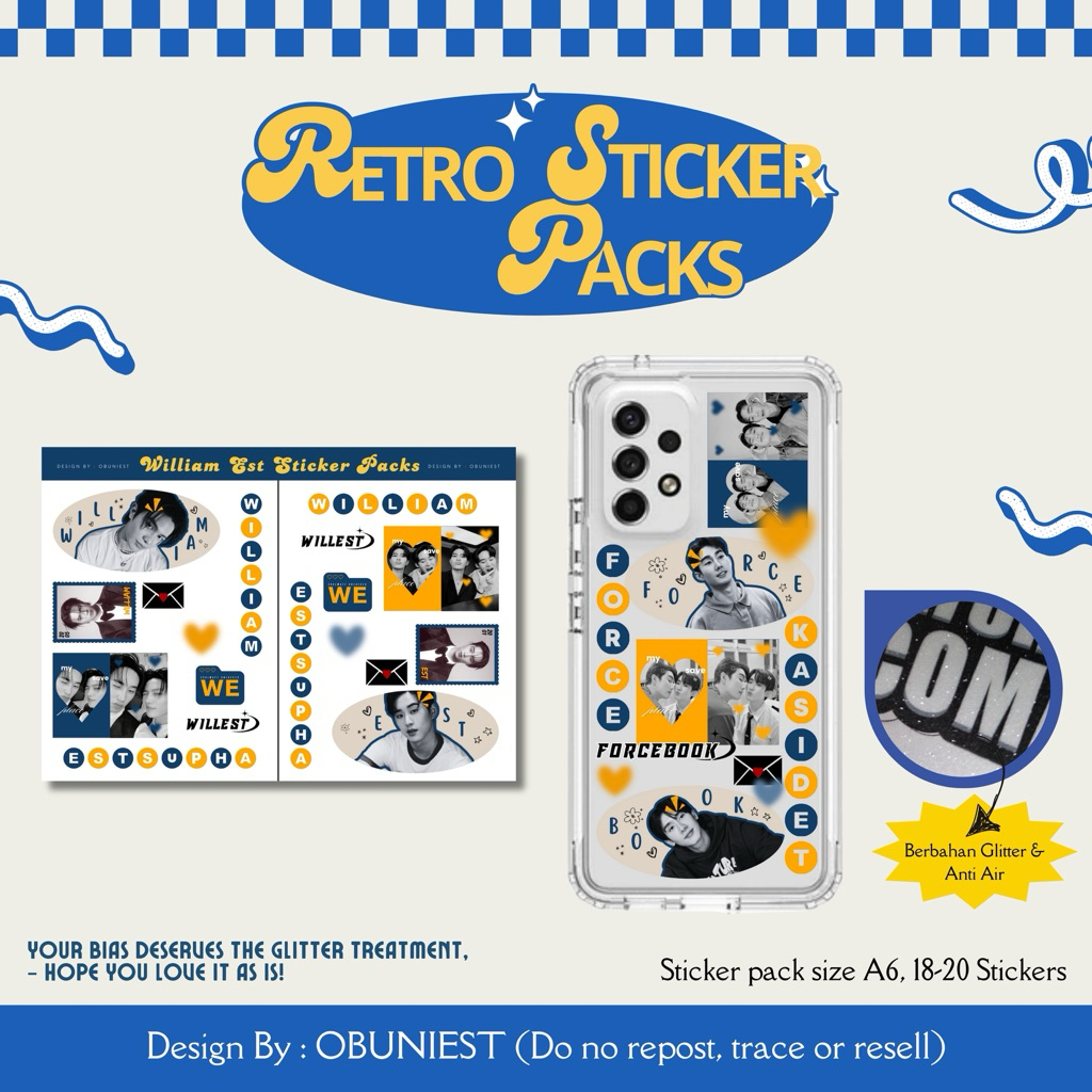 Jual Sticker Couple Retro Packs — PO! | Shopee Indonesia