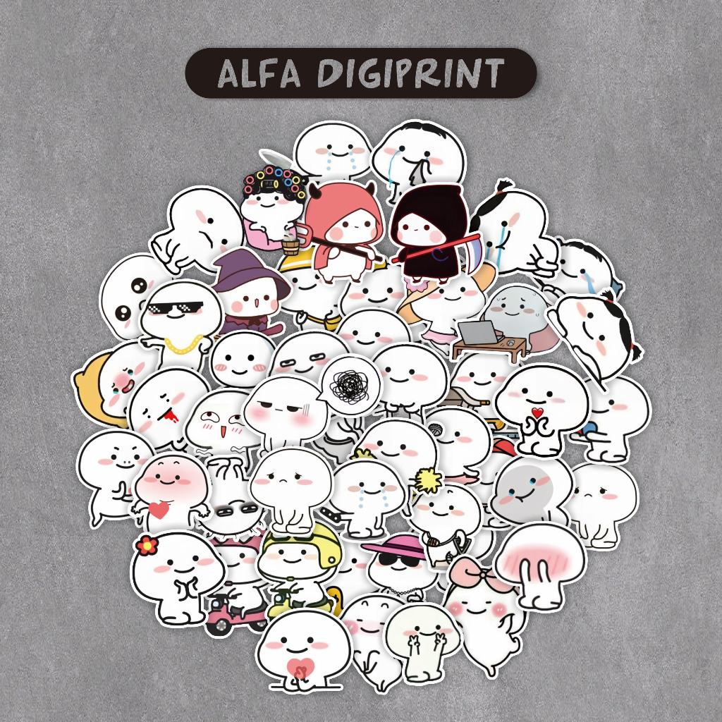 Jual Stiker Pack Pentol Cute 85pcs+ Stiker Vinyl Tahan Air Stiker Cocok ...