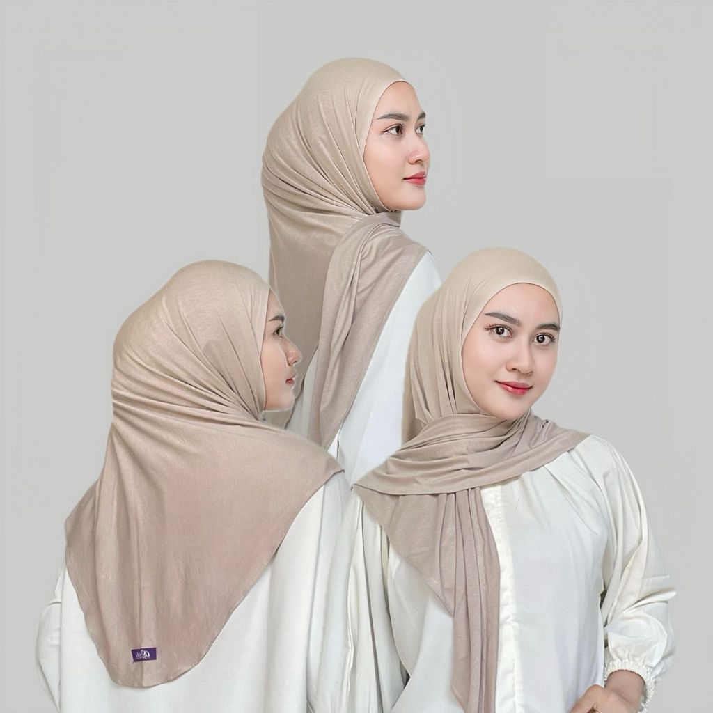 Segitiga Instan Airflow Rayon Jilbab Muslim Wanita Jilbab Instan Malay