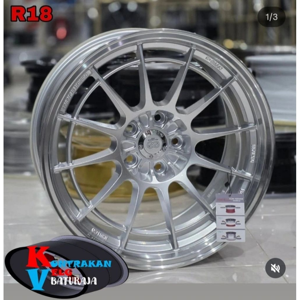 Jual Velg Enkei Spider R18 Hyper Silver 5x114 ( INNOVA ERTIGA RUSH ...