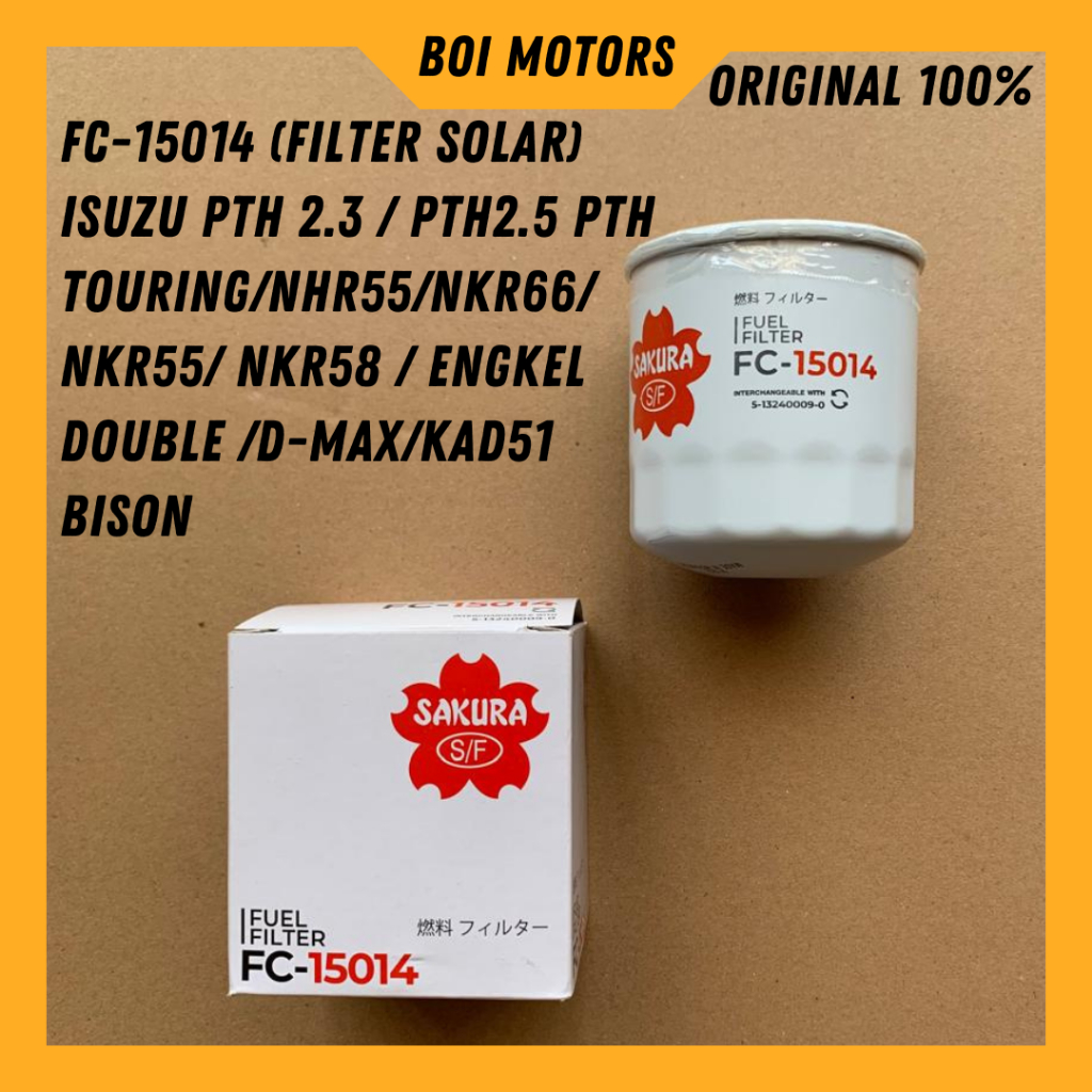 Jual SAKURA FC-15014 FILTER SOLAR ISUZU PTH 2.3 / PTH2.5 PTH TOURING ...