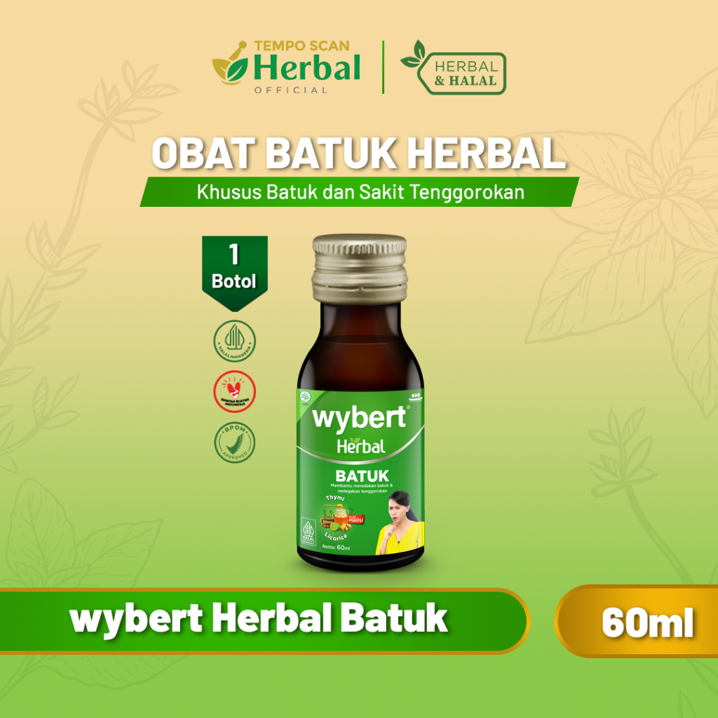 Wybert Herbal Batuk Syrup Botol 60ml [09.2027]