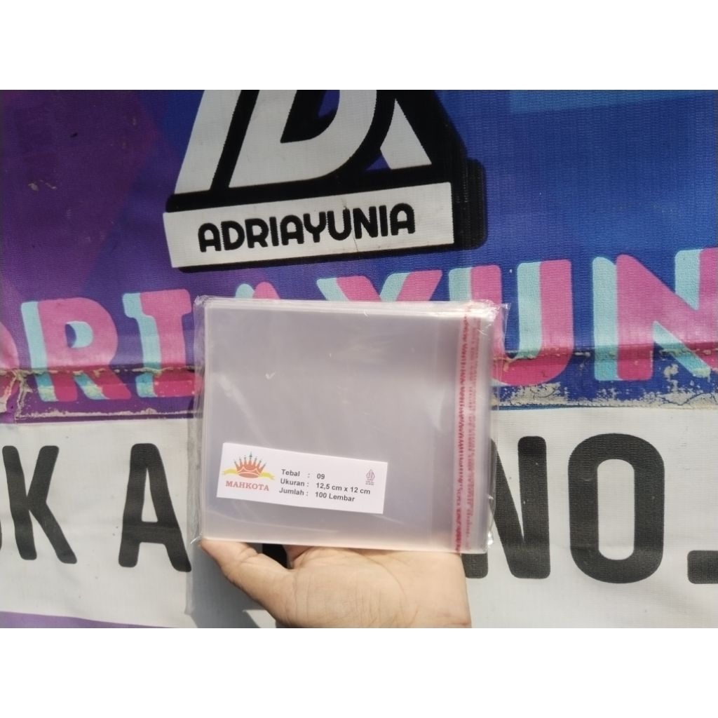 Jual Plastik OPP 12.5 x 12 seal Booklet CD - Disc - Roti - Plastik Opp ...