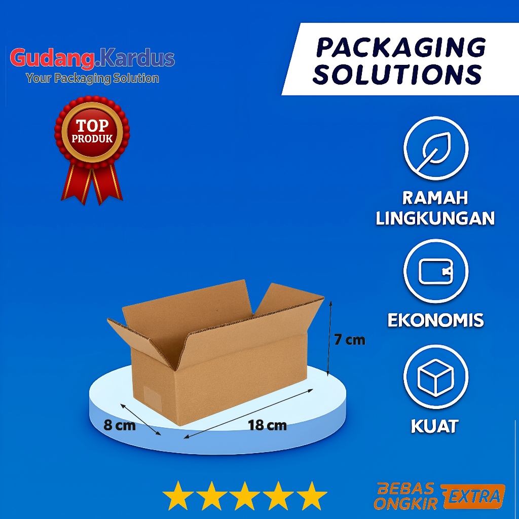 Jual kardus packing UK 18x8x7 kardus besar kardus kecil kardus box ...