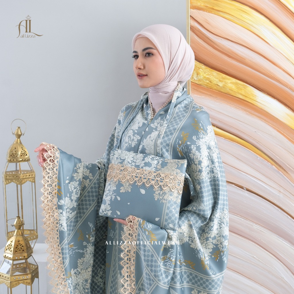 Al Lizza - Mukena Bahan Silk Premium 2in1 Series Alena - foto 3