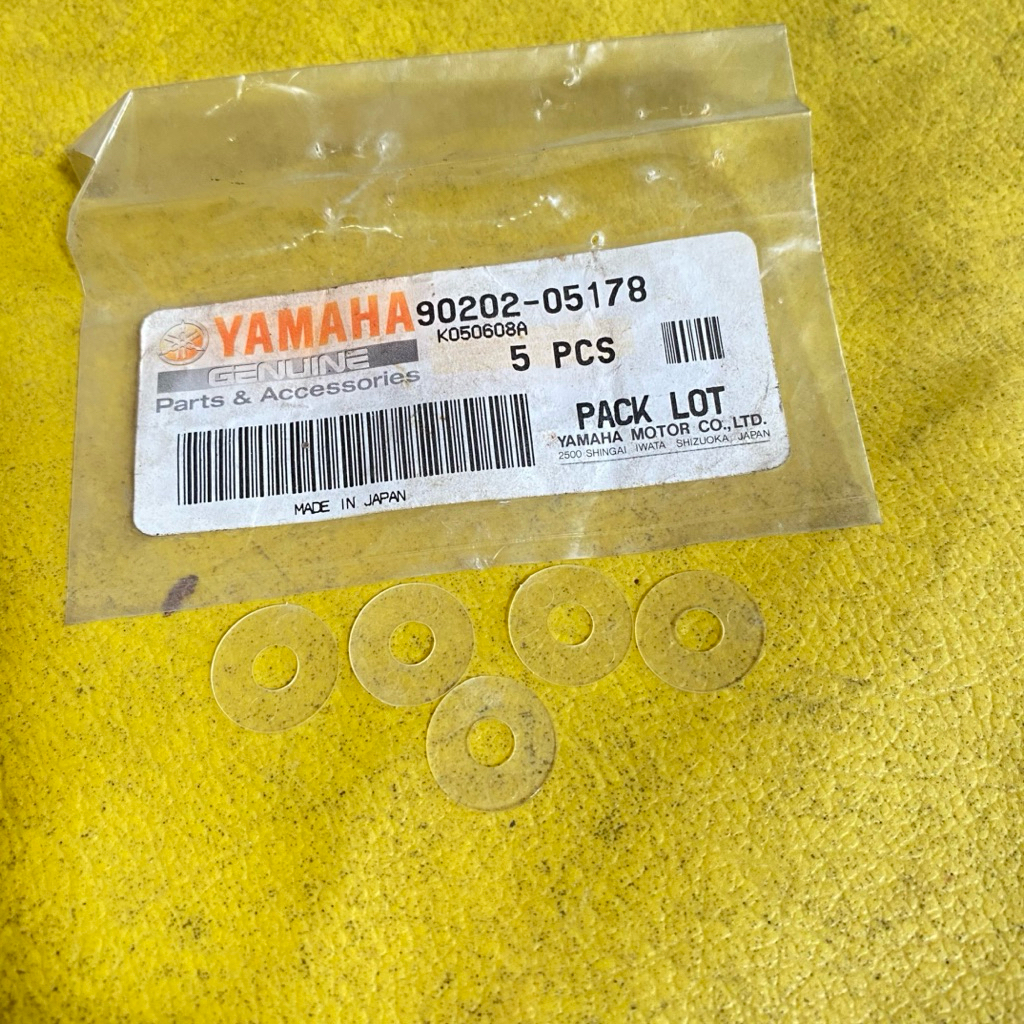 Jual (5 pcs) washer ring fiber YAMAHA ORIGINAL made in japan 90202 ...