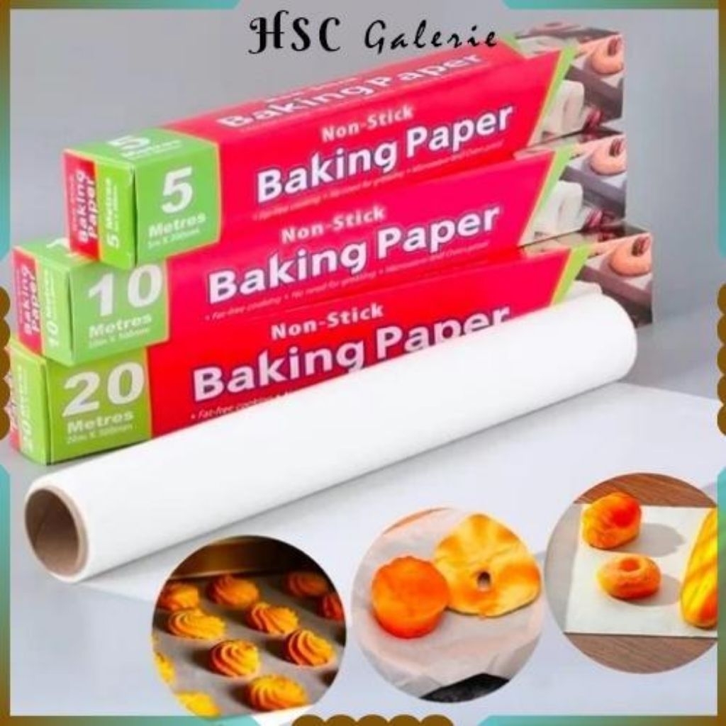 Jual HSC Kertas Roti 10 M / Baking Paper / Kertas Minyak Alas Kertas ...