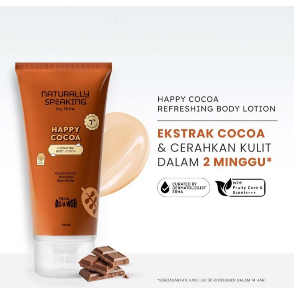 Jual Naturally speaking lotion pelembab tubuh happy cocoa 180ml ...