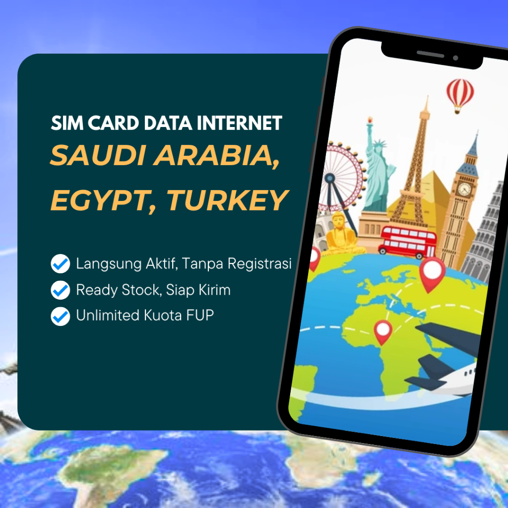 Jual Sim Card Saudi Arabia, Egypt, Turkey // Kartu Data Internet Arab ...