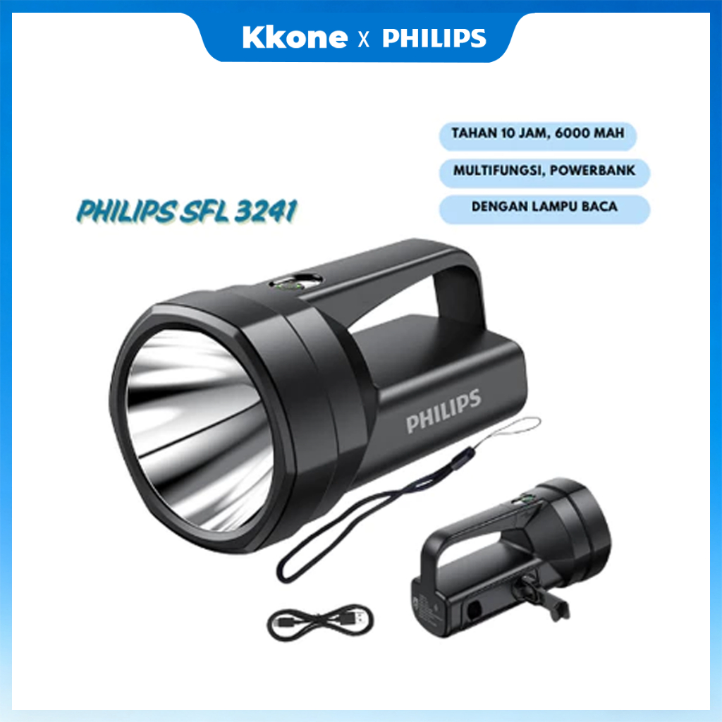Jual Original Philips SFL3241 Senter LED Multifungsi 6000mAh Senter ...