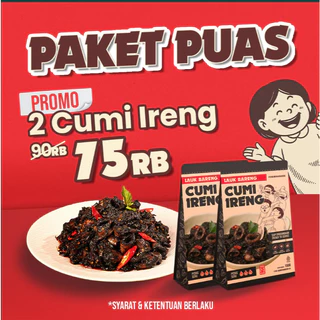 Lahap Bareng | Cumi Ireng Hitam | Lauk/Makanan Instant Ready to Eat, Real Food, Praktis & Tanpa Pengawet | Cumi Balakutak Sambal Pedas